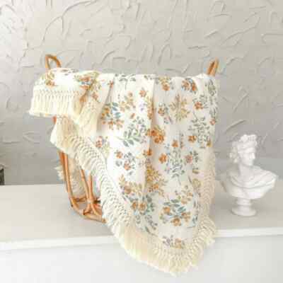 Blanket Cotton Newborn Tassel Receiving Baby Stuff Infant Babies Sleeping Quilt