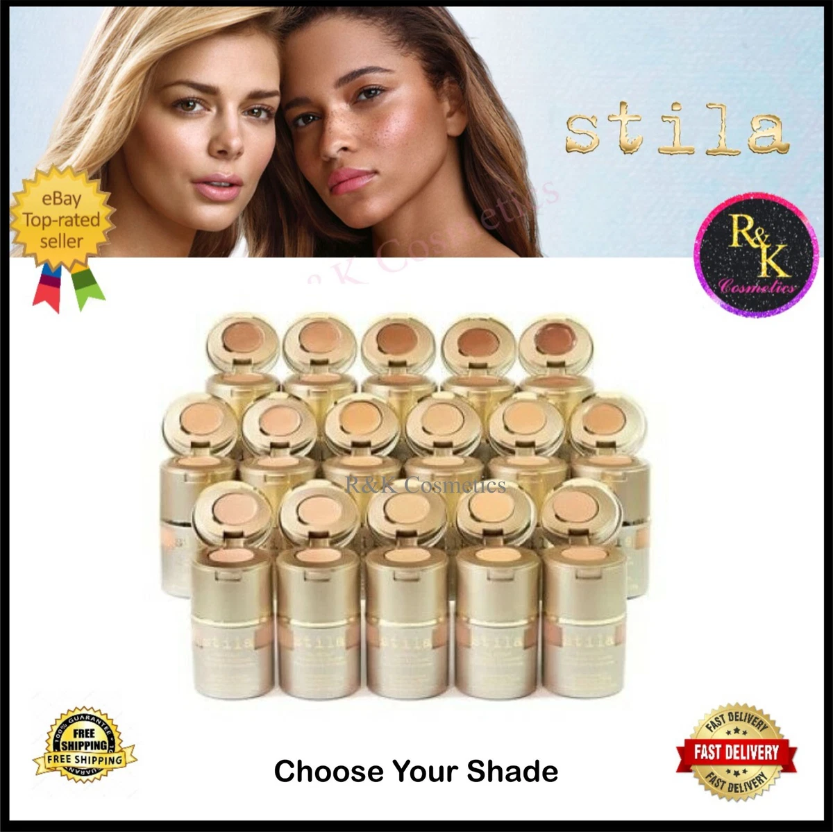 Stila All Day Foundation & Concealer Choose Your Shade - New - Boxed - RRP £38