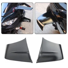 Universal motorcycle spoiler front spoiler fixed winglets wings glossy black