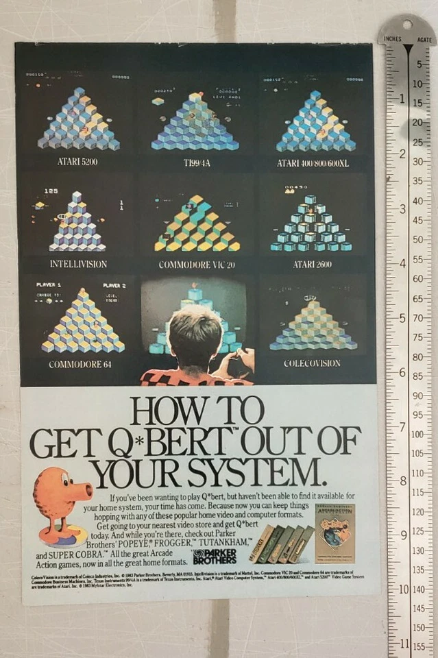Parker Brothers Colecovision Vintage Print Advertisement  - Image 2 of 2
