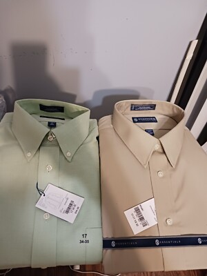 dress shirt bundle BUNDLE OF 3 Dress Shirt Mens Button Up Shirt Long Sleeve, Multiple size