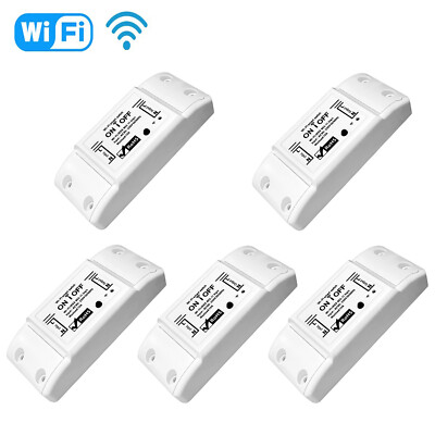 1-5 STÜCKE Wifi WLAN Switch Smart Schalter für Amazon Alexa APP-Steuerung 2200W
