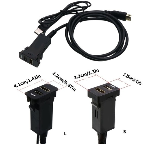 Vehicle USB Auditory Input Socket HDTV Port Video Line For Vehicle Car - Photo 8/10