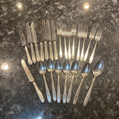Vintage Community Plate Flatware Silverware 23 Pieces Stainless Steel Cutlery eBay