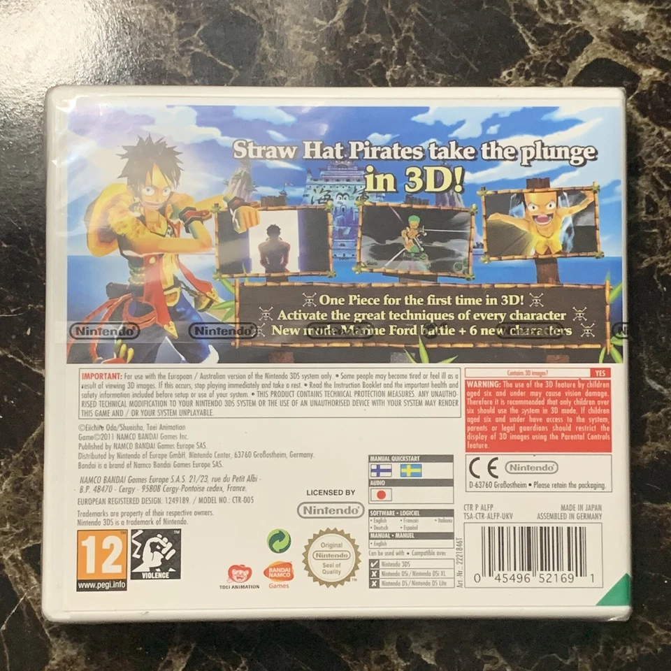 SHIPS SAME DAY One Piece Unlimited Cruise SP 3DS Pal Rare New - Image 3 of 4