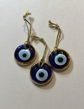 3 Pcs Evil Eye Charms, Turkish Evil Eye Wall Hanging , Evil Eye Protection NAZAR