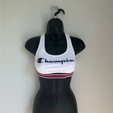 White Champion Sports Bra Size S