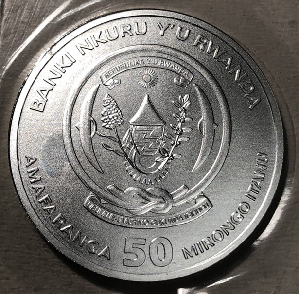 2023 Rwanda 50 RWF Lunar Year of the Rabbit 1oz Fine Silver BU Coin ...