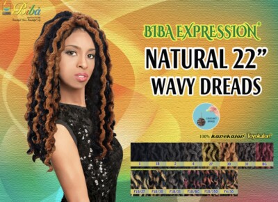 Biba Expression - Natural 22-inch Wavy Dreads