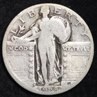 1928-D Standing Liberty Quarter Silver GOOD / VG FULL DATE FREE SHIPPING!