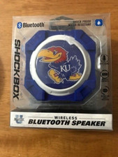 NCAA Kansas Jayhawks Wireless Bluetooth Speaker/ w Built in Mic, USB Cable NWT