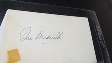 Joe Medwick signed Postcard  JSA Certified