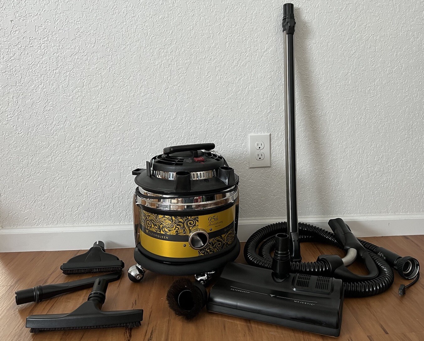 Filter Queen Majestic Vacuum Cleaner 95th Anniversary Gold Ed W/ AT1100