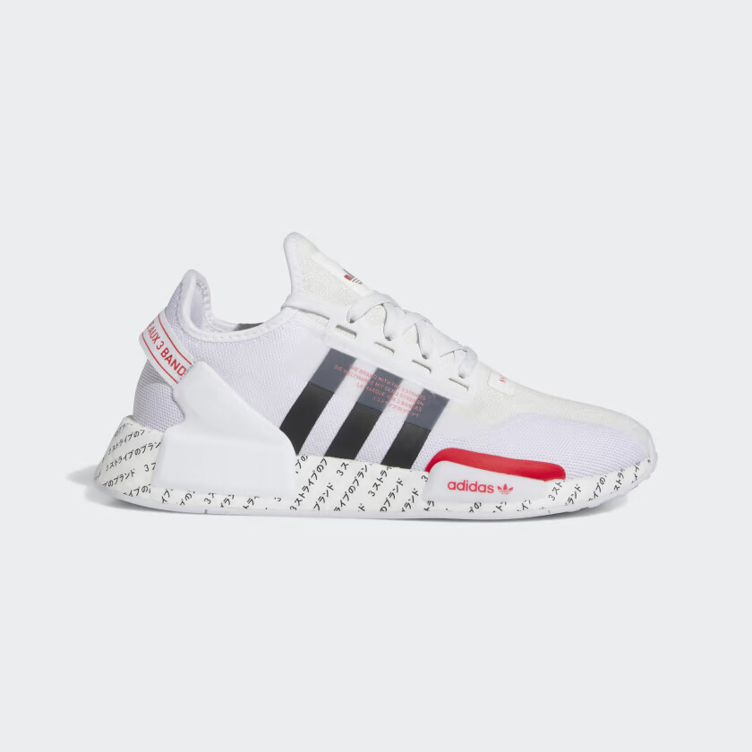 Мужские туфли ADIDAS NMD_R1 V2 Cloud WhiteCore BlackRed ID2853 29690₽