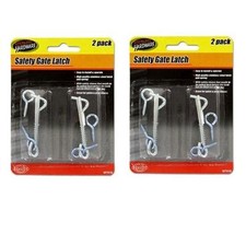 LOT of 1x 2x Safety Gate Door Latch Security Fence Home Hardware Lock 2 Pack