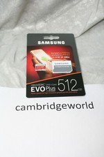 New GENUINE Samsung EVO Plus 512GB Micro SD Memory Card with SD Adapter SEALED