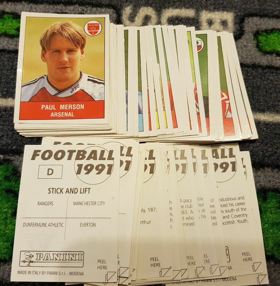 Lot De 4 Stickers Panini Bundesliga 1992 #69-72 - Collection Football Vintage