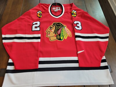 Nike NHL NBA Chicago Bulls X Blackhawks Jersey Michael Jordan Sz