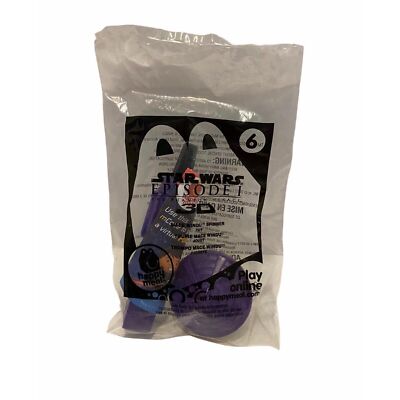 McDonalds Star Wars Episode 1 Mace Windu Spinner #6 2012 Happy Meal Toy