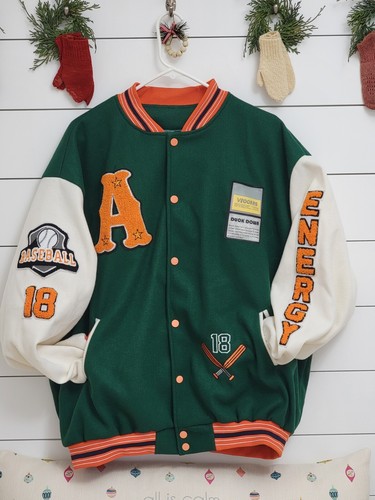 ENERGY SHADOW Lettermans Baseball Jacket HIP HOP