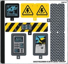 LEGO 75927 - Jurassic World - Stygimoloch Breakout - STICKER SHEET