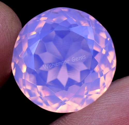 Non Chauffé Rond Tanzanite 2.5mm 14K or Blanc Plaque 925 Argent