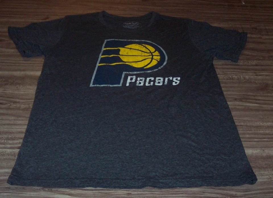 复古风格印第安纳 PACERS NBA 篮球 #13 保罗·乔治 T 恤男式大号 — 第 2/4 张图片