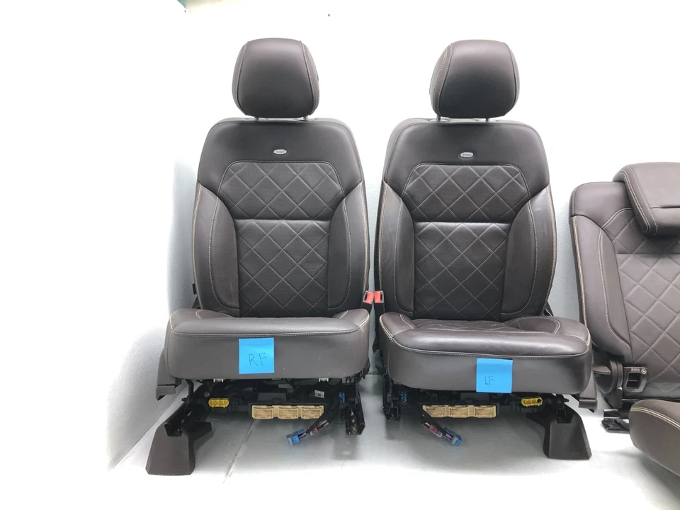 2016-2019 MERCEDES W166 GLE GLE350 GLE400 DESIGNO 棕色皮革座椅套装 原始设备制造商。 — 第 2/4 张图片