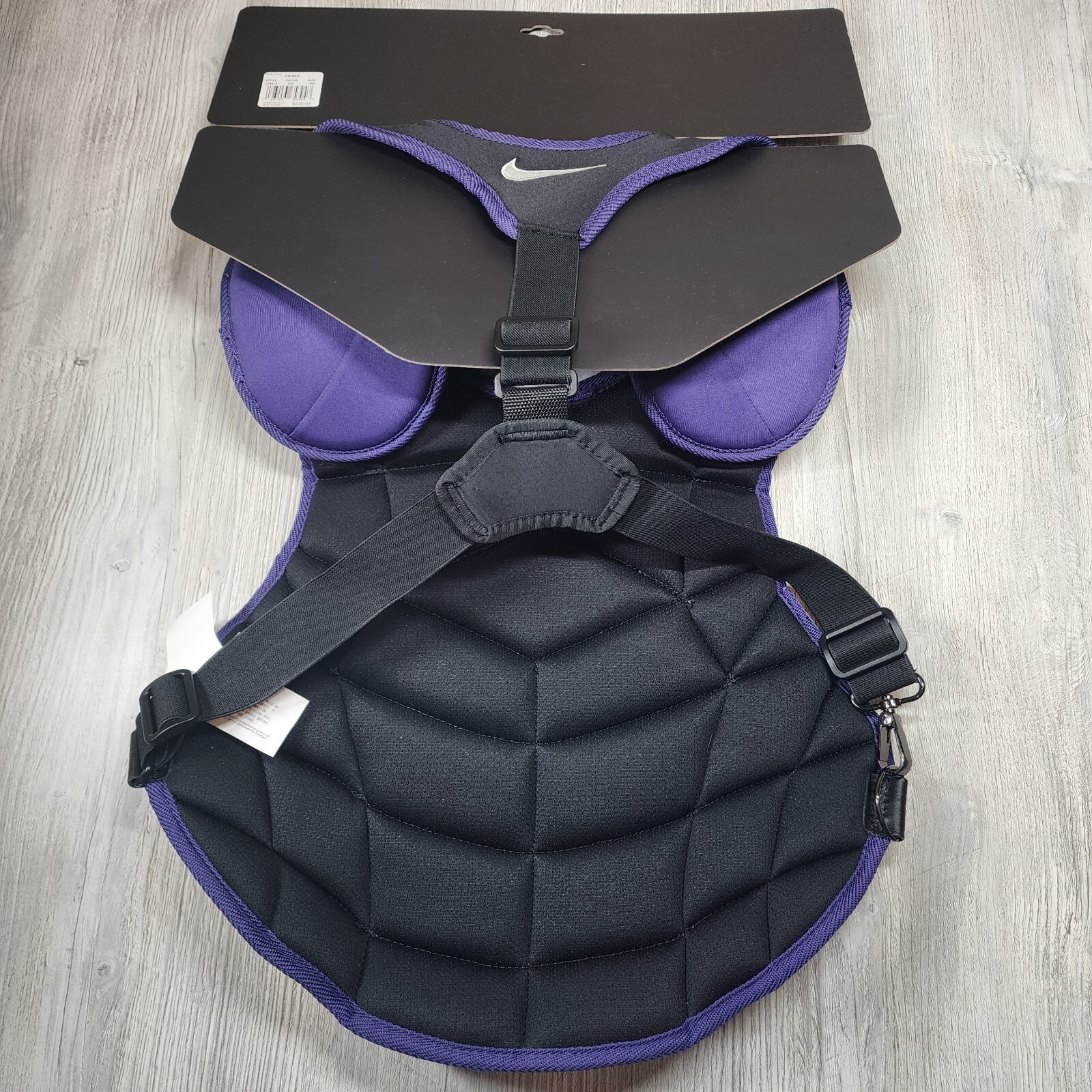 Nike Vapor Pro Catchers Chest Protector Kansas State Purple Adult Size