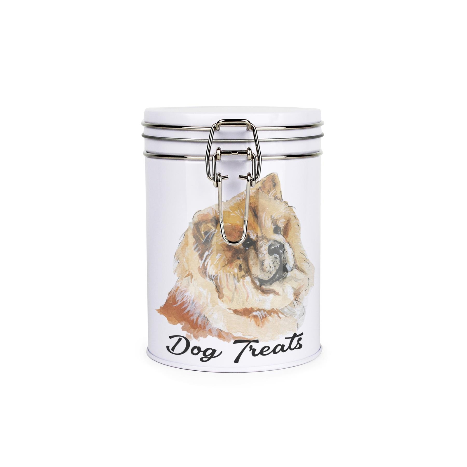 Chow Chow Dog Treats Canister - Novelty Dog Themed Storage Gift Tin