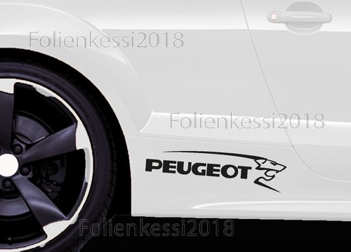 Löwe Lion 2 er Set Aufkleber 300 mm für peugeot Motorsport Racing Farbwahl P09 - Picture 2 of 7