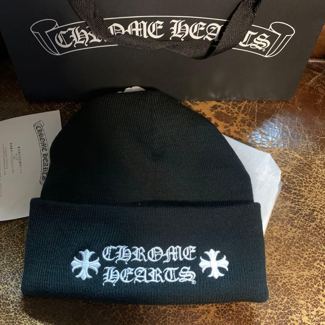 Chrome Hearts Wool Watch Cap Logo Embroidery Beanie Black