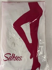 Silkies Pantyhose Total Leg Control MEDIUM JET BLACK 1 Pair