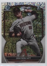 2023 Bowman Draft Chrome Sparkle Refractor Grayson Hitt #BDC-57 0b3