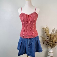Candie's Vintage Rose Lace Cami Size Small
