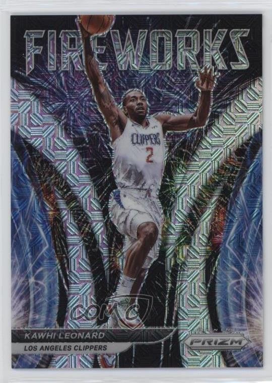 2021-22 Panini Prizm Fireworks Mojo Prizm 8/25 Kawhi Leonard #7 hs9
