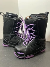 32 Thirty Two Exit Fall 2014 Black Purple Snowboard Boots Women's Size 7.5