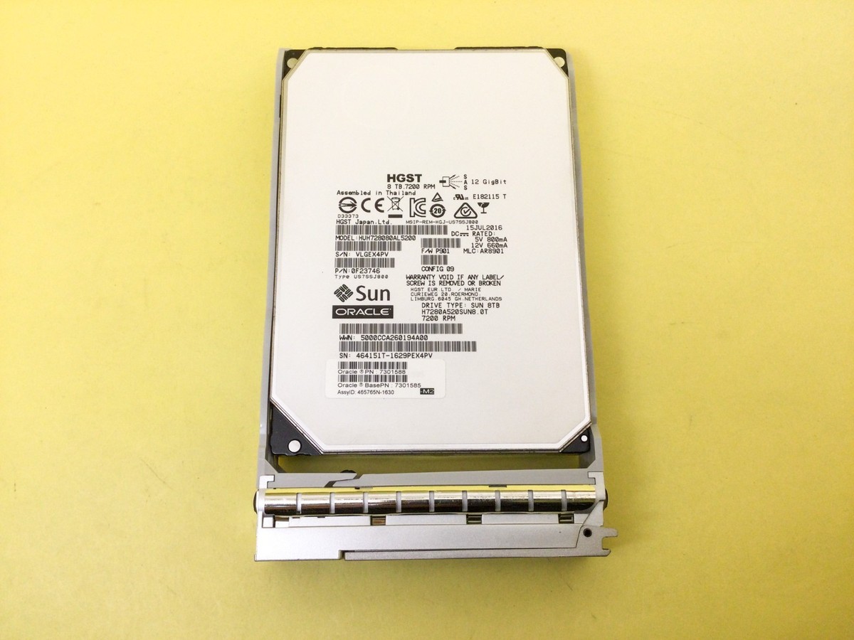 7301588 SUN HGST 8TB 7.2K RPM SAS 12Gb/s 3.5