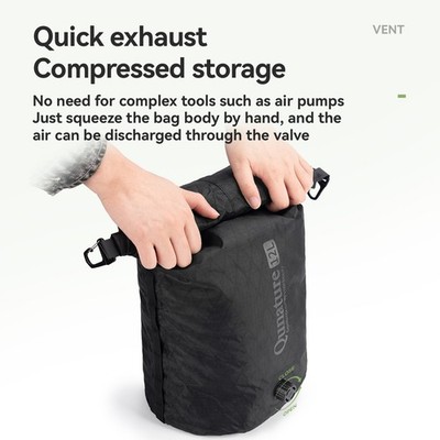 Qunature Bikepacking Compression Bag,Waterproof Sleeping Bag Stuff Sack 6/12 L