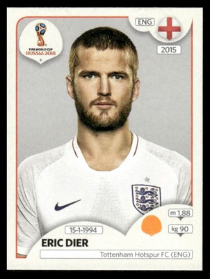 Eric Dier 2018 Panini FIFA Russia World Cup Stickers #585 England