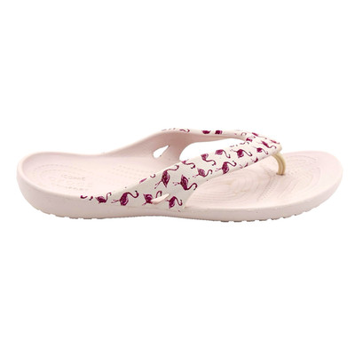 Womens 10 Crocs Kadee II Pink Flamingo Slip On Sandals Thong Flip Flops Shoes