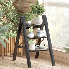 3 Step Ladder Folding Heavy Duty Aluminium Outdoor Indoor Lightweight Step Stool