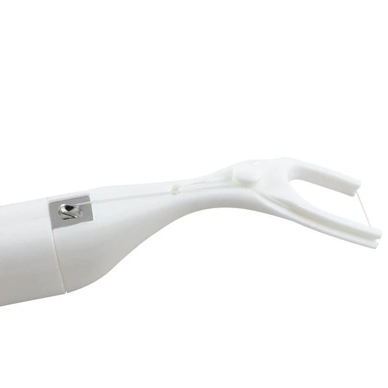 Sistema completo de cuidado bucal cepillo interdental soporte para hilo dental y 50 metros de hilo dental Foto 4 de 4