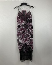 Women's Size Small Guess Los Angeles Blanch Floral White & Purple Slip Dress NWT