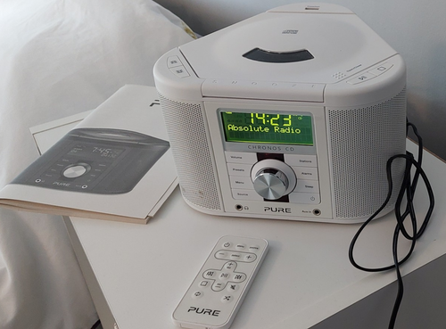 PURE CHRONOS CD SERIES 2 STEREO DIGITAL DAB ALARM CLOCK RADIO + REMOTE ...