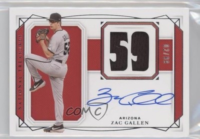 2020 National Treasures Signature Numbers 2/99 Zac Gallen Rookie Auto RC 0a8t