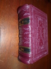 1642 King James Bible-Octavo-Fine Leather Binding-Common Prayer-Woodcuts