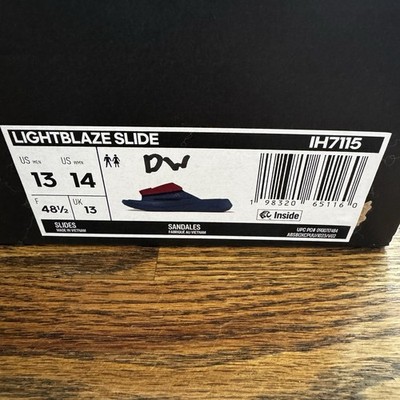 Adidas Lightblaze Slide Slipper Gym Slides 13 University Of  display picture 1