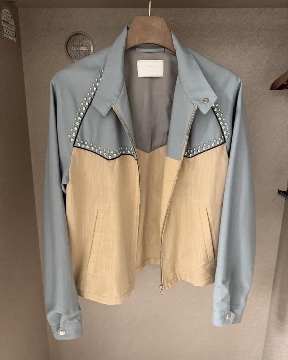 12SS Prada Studs Blouson Jacket | eBay