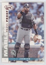 2002 Leaf Press Proof Red Charles Johnson #115 0q3